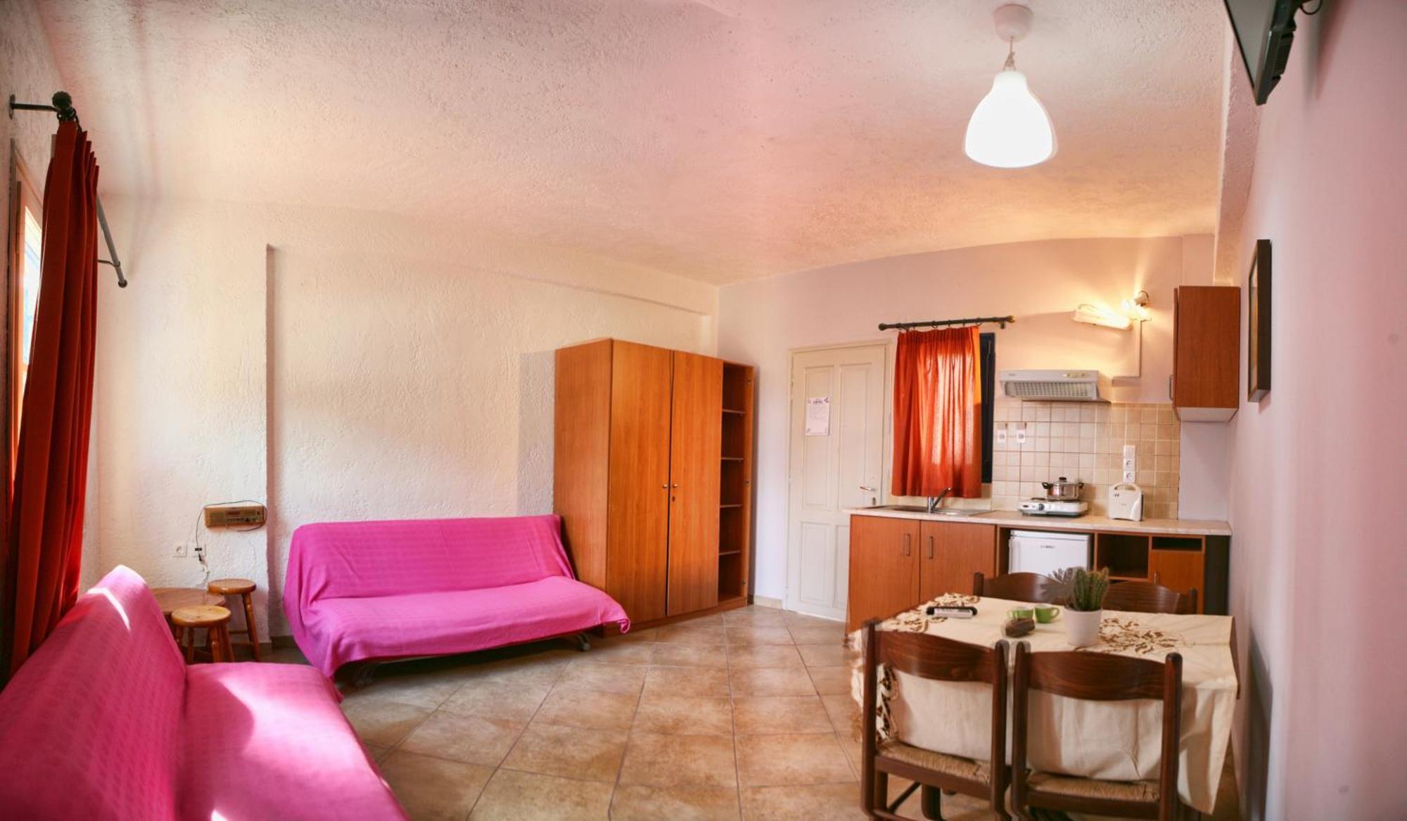 9 Musses Hotel Apartments Skala Mistegnon Ruang foto