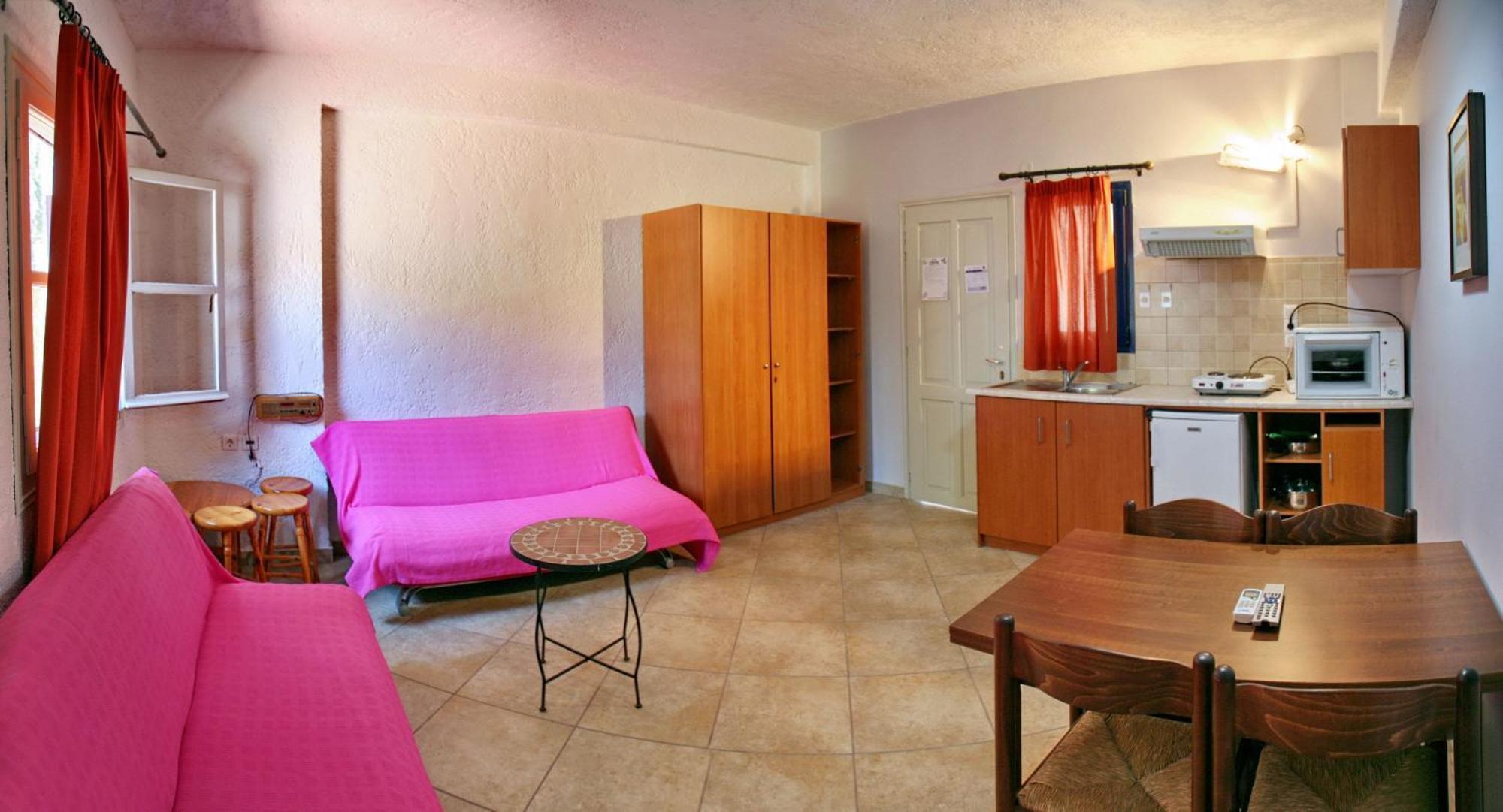 9 Musses Hotel Apartments Skala Mistegnon Ruang foto