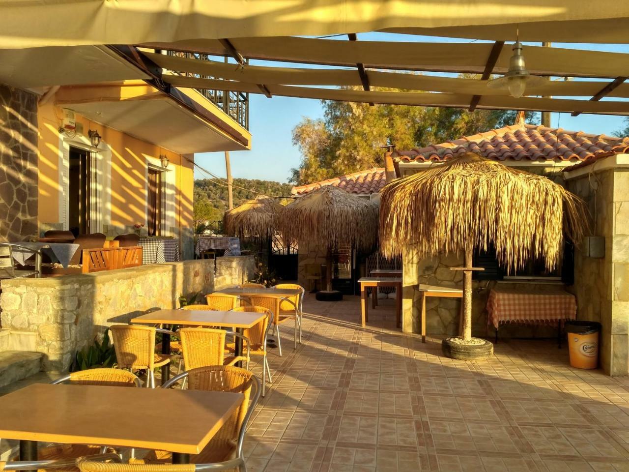 9 Musses Hotel Apartments Skala Mistegnon Bagian luar foto